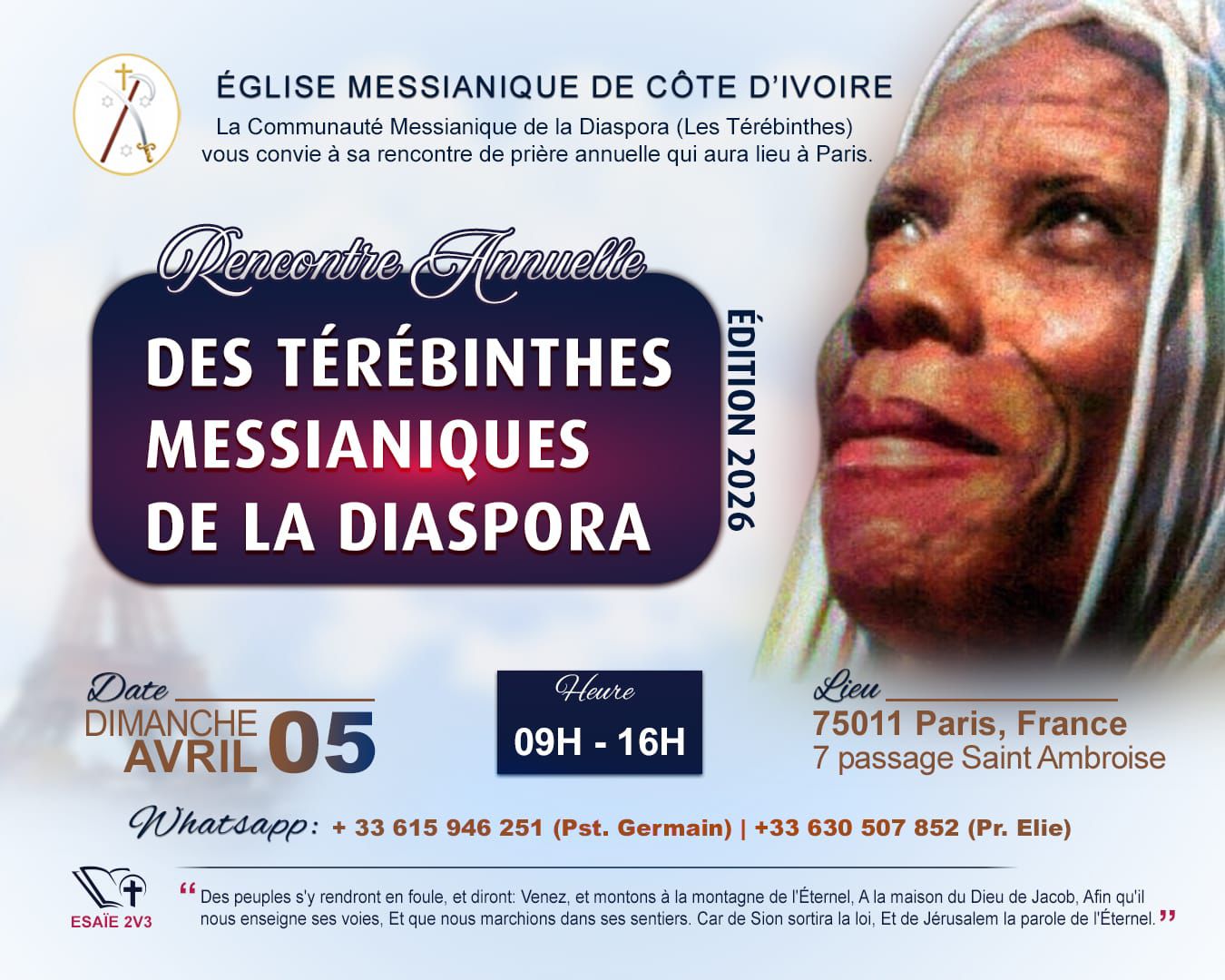 Affiche Rencontre de Prière 2026